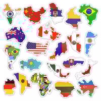 ملصقات اعلام وخرائط دول العالم 49 علم
