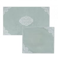 طقم دعاسات مطرزة Bianca لون أخضر