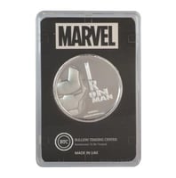 جنيه فضة آيرون مان عيار 999 بي تي سي بوزن 50 غرام