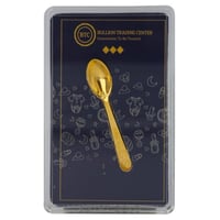 ملعقة ذهب بي تي سي عيار 24 بوزن 5 غرام