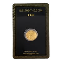 جنيه ذهب بطوط عيار 24 بي تي سي بوزن 4 غرام