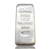 سبيكة فضة بامب وارد الكِندي بنقاء 999 بوزن 1 كيلوغ...