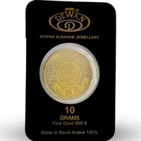 ريال ذهب سعودي عيار 24 بوزن 10 غرام بنقاء 999.9