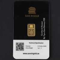 سبيكة ذهب توم وجيري Save in Gold عيار 24 بوزن 2 غر...