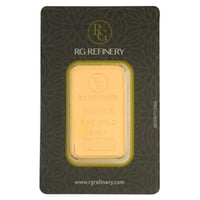 سبيكة ذهب آر جي عيار 24 بوزن 31.1 غرام