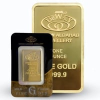 سبيكة ذهب عيار 24 بوزن 31.1 غرام ديوان الذهب