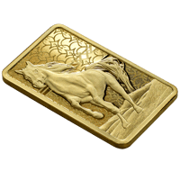 سبيكة ذهب الخيل العربي بامب عيار 24 بوزن 5 غرام