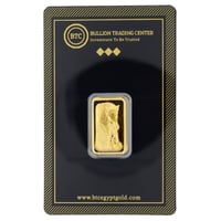 سبيكة ذهب بي تي سي عيار 24 بوزن 5 غرام