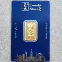 سبيكة ذهب عيار 24 وردة مصاغ بوزن 10 غرام