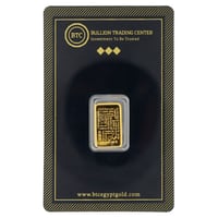 سبيكة ذهب بي تي سي عيار 24 بوزن 2.5 غرام