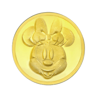 جنيه ذهب ميني ماوس عيار 24 بي تي سي بوزن 4 غرام