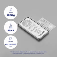 سبيكة فضة نادر بنقاء 999.9 بوزن 1 كيلوغرام