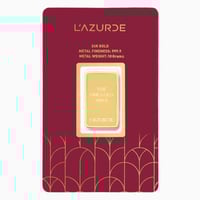 سبيكة ذهب لازوردي عيار 24 بوزن 10 غرام