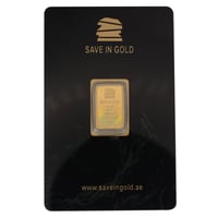 سبيكة ذهب Save in Gold عيار 24 بوزن 2.5 غرام