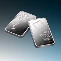 سبيكة بلاتين فالكامبي عيار 999.5 بوزن 100 غرام