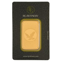 سبيكة ذهب آر جي عيار 24 بوزن 31.1 غرام