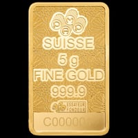 سبيكة ذهب الصقر العربي بامب عيار 24 بوزن 5 غرام مع...