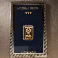 سبيكة ذهب بي تي سي عيار 24 بوزن 2.5 غرام