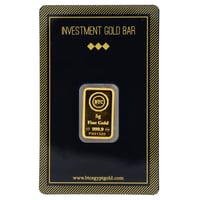 سبيكة ذهب بي تي سي عيار 24 بوزن 5 غرام