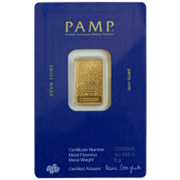 سبيكة ذهب الخيل العربي بامب عيار 24 بوزن 5 غرام