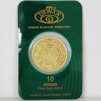 ريال ذهب سعودي عيار 24 بوزن 10 غرام بنقاء 999.9