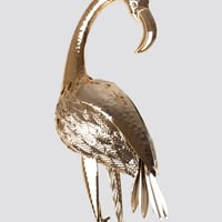 مجسم فلامنجو معدن ذهبي