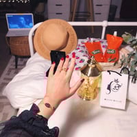 اسوارة ملكي فضه بالاسم -من احجار الماربل اسود |متج...