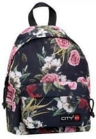 حقيية مدرسية لون اسود مع ورود ملونة2 سحاب