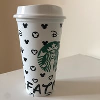 كوب ستاربكس للمشروبات الساخنة بتصميمك الخاص 16oz