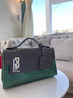 كروس بجلد التمساح | Maroon رصاصي و الأخضر