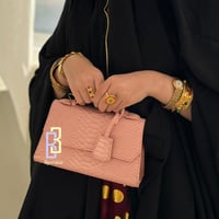 كروس بجلد الافعى | Maroon الوردي