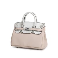 ‏Birken Bag off white ميني بيركن ( سكري) بجلد التم...