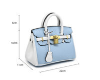 Birken Bag baby blue and white ميني بيركن ( سماوي...