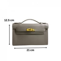 شنطة يد 'كيلي كات' رمادي || Kelly Cut handbag