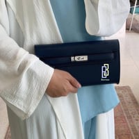 clutch Burgundy || كلوتش عنابي بالخيط الاحمر