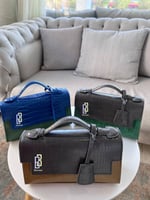 كروس بجلد التمساح | Maroon رصاصي و الأخضر