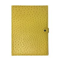 فولدر الأصفر بجلد النعام