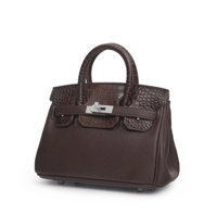 ‏Birken Bag brown (coffee)ميني بيركن ( بني لون الك...