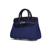 ‏Birken Bag Blue ميني بيركن ( نيلي) بجلد التمساح 2...