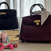 Birken Bag Burgundy ميني بيركن ( عنابي) بالحجم وسط...
