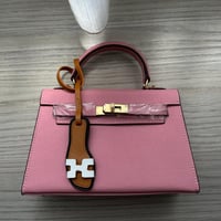 khaki Bag pink ميني كيلي ( وردي)بالحجم الوسط بالجل...