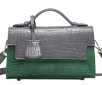 كروس بجلد التمساح | Maroon رصاصي و الأخضر
