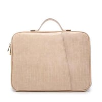 حقيبه لابتوب البيج بجلد التمساح 13 انش