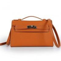 شنطة يد 'كيلي كات' جملي|| Brown Kelly Cut handbag