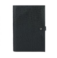 فولدر الأسود بجلد النعام