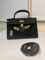 khaki Bag Black| ميني كايلي (أسود) بحديده ذهبيه با...