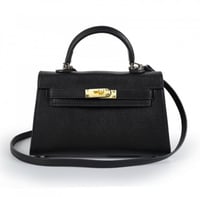 khaki Bag Black| ميني كايلي (أسود) بحديده ذهبيه با...