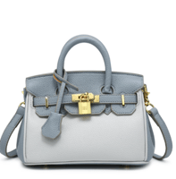 Birken Bag grayand baby blue ميني بيركن ( سماوي و...