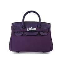 Birken Bag purple ميني بيركن ( بنفسجي) بجلد التمسا...