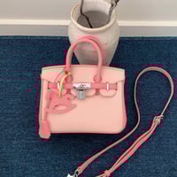 ‏Birken Bag Pink ميني بيركن ( وردي ) 20 سم